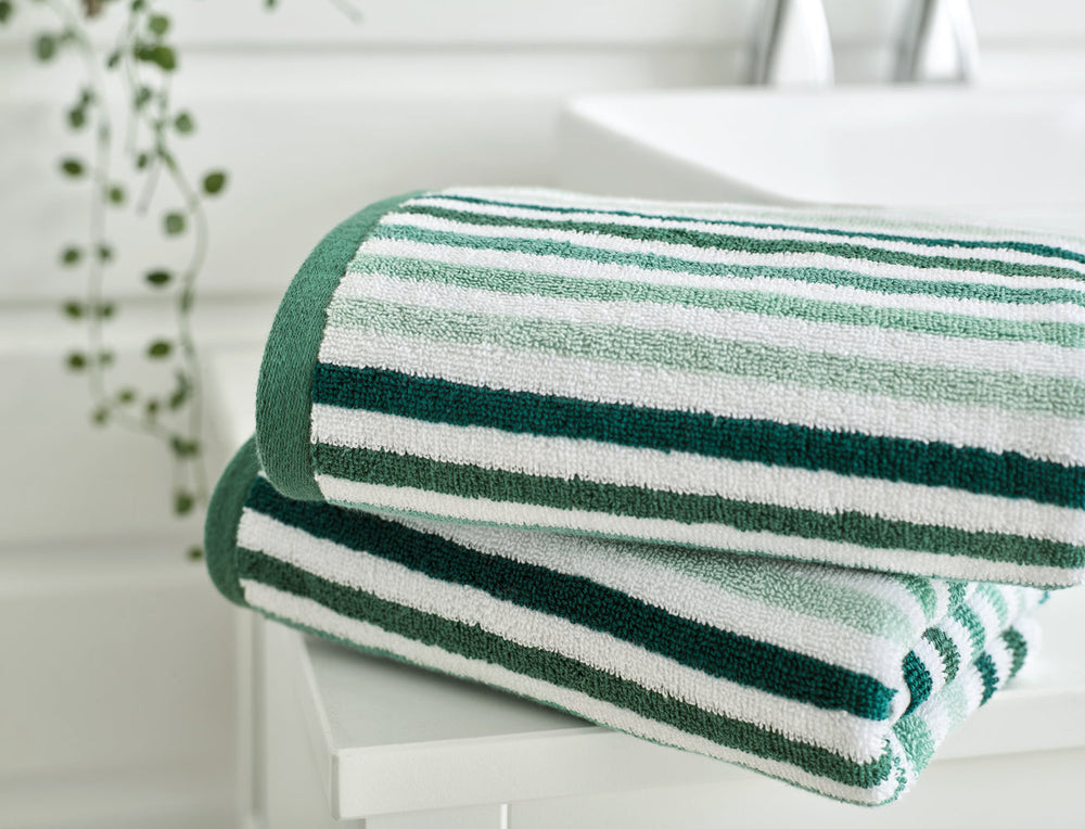 Bliss Linear Stripe - Green Close-Up