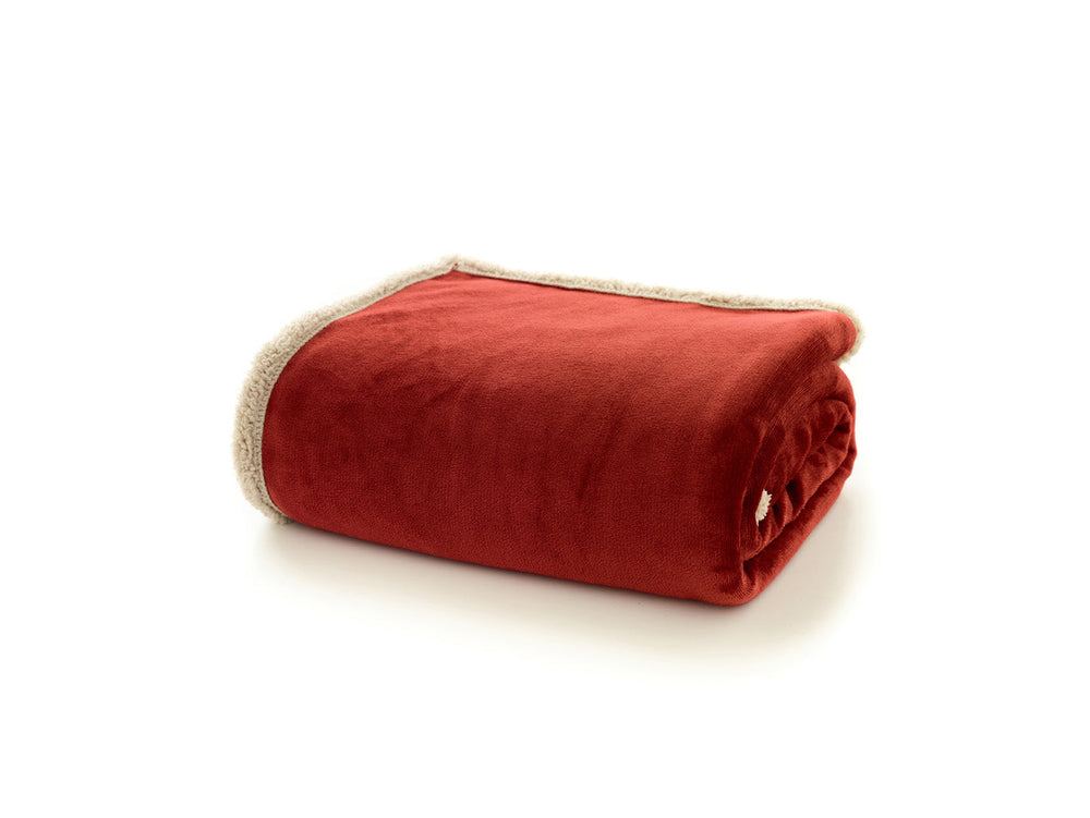 Hazelwood Sherpa Fleece Throw 1300x170cm