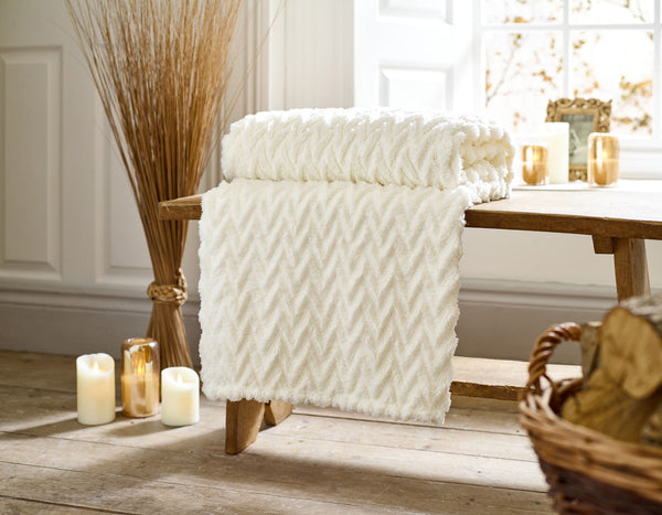 Tadcaster Sherpa Fleece Throw 140x180cm