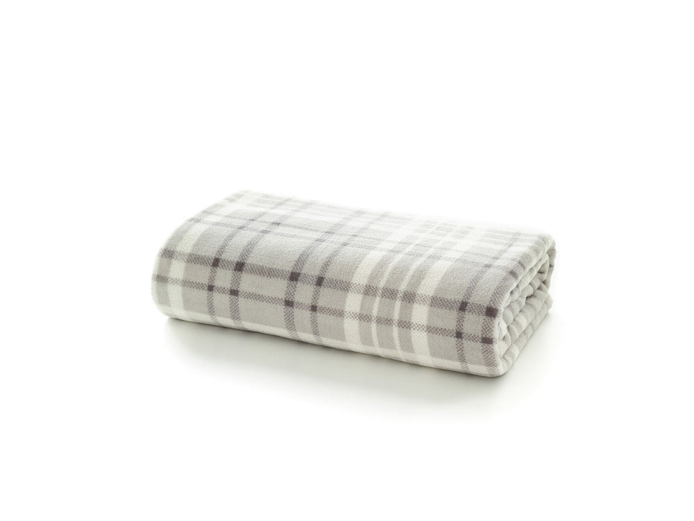 Snuggle Touch Microfibre Checked Throw