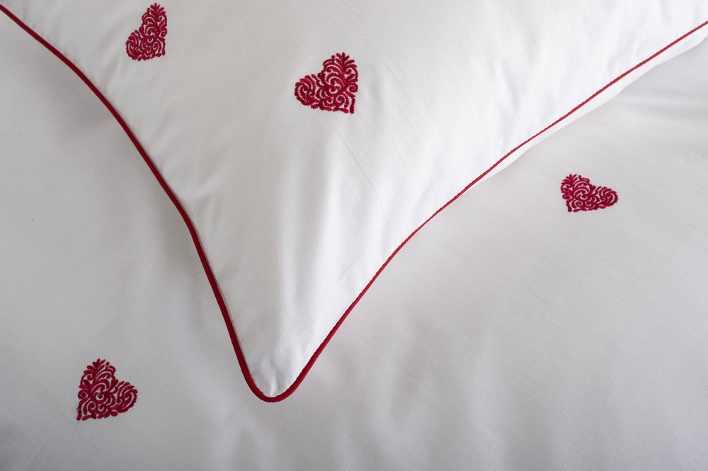 Filigree Hearts Cotton Duvet Set