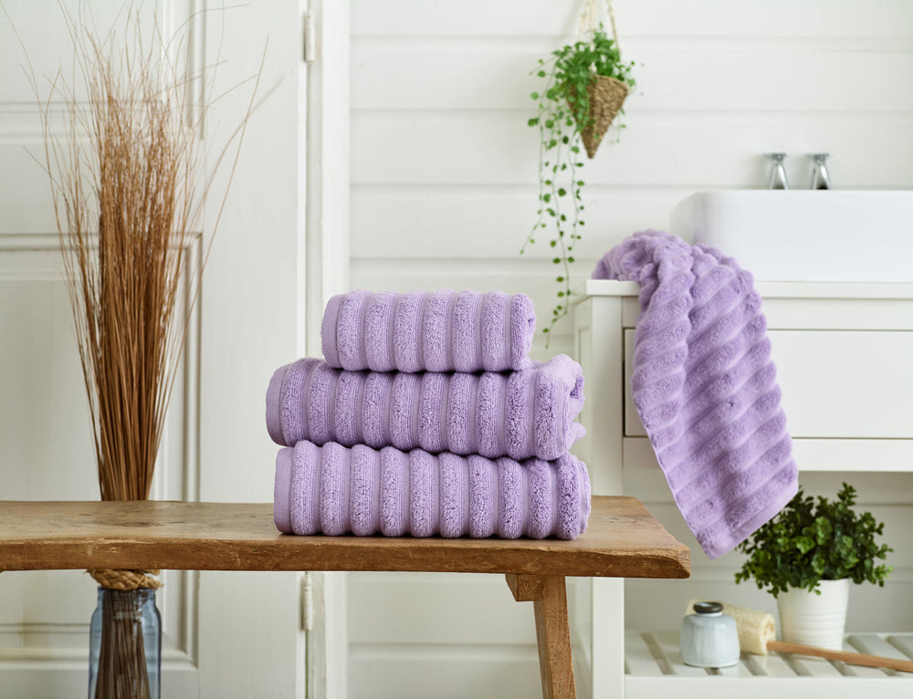 Hamilton Textured Thick Ribbed Cotton Bathroom Towels