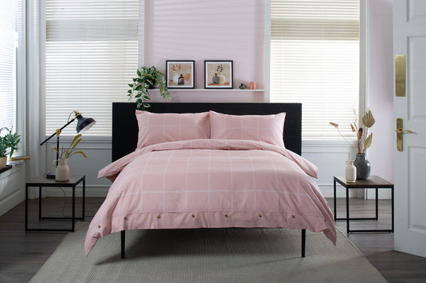 Crossley Heath Duvet Set – 100% Cotton with Piped Cuffs