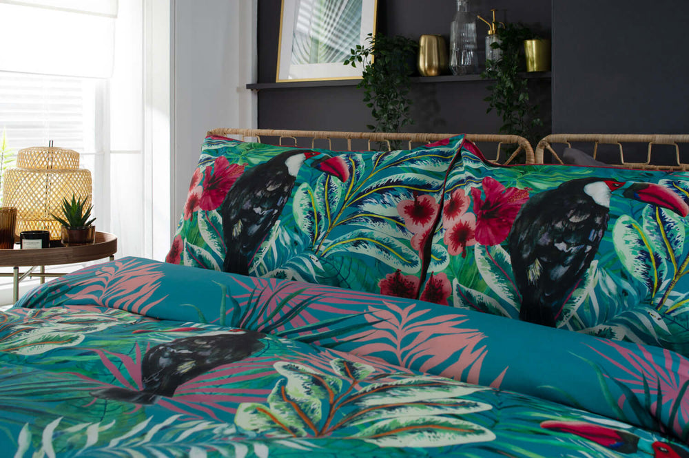 Toucan Lake Cotton Printed Bedlinen Duvet Set