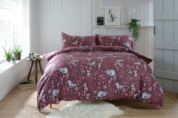 Woodland Toadstool Cotton Rich Duvet set