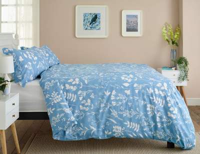 Silhouette Duvet Set Blue